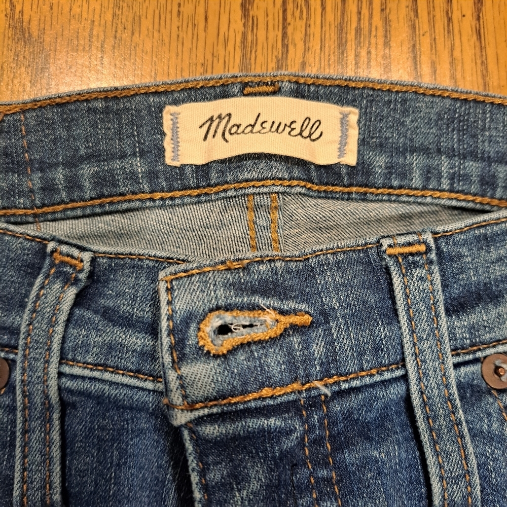 Madewell Curvy High Rise Skinny Jeans: Drop Step Hem Edition - Picture 5 of 11